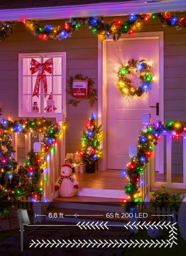 2 Pack Solar Christmas Lights Outdoor (144 Foot)