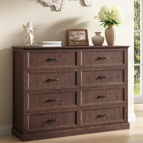 Farmhouse 8 Drawer Dresser for Bedroom