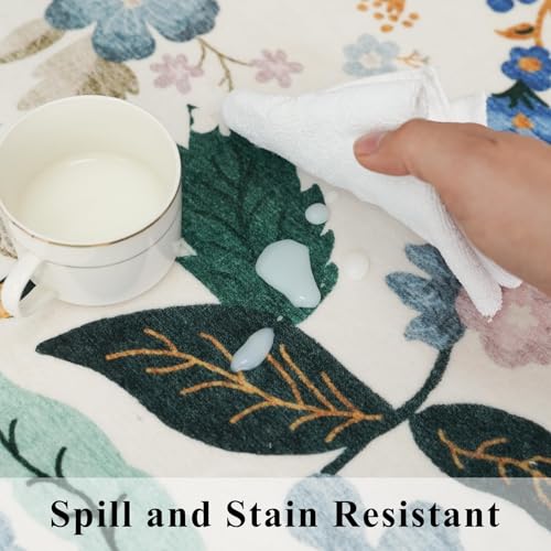 Washable 4x4 Square Area Rug (16 Sq Ft)