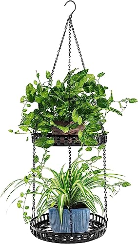2 Tier Hanging Planters for Indoor Outdoor Plants
