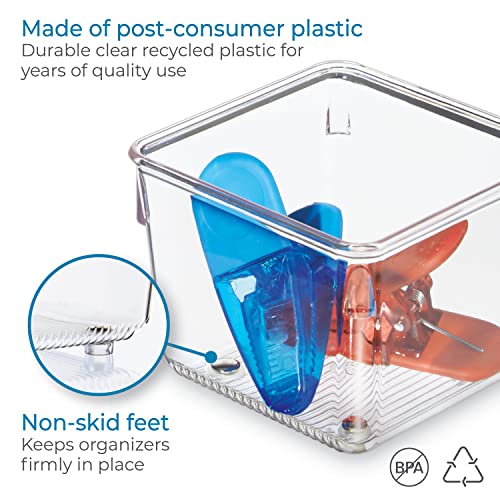 Linus Plastic Kitchen Drawer Organizer for Silverware (2 Count)