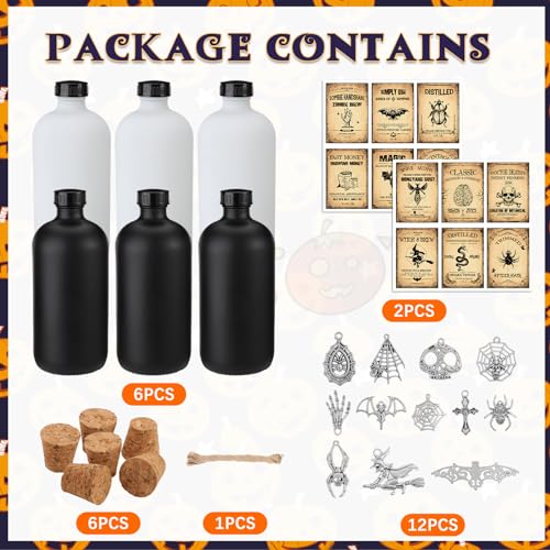 31 Pcs Halloween Potion Bottles Set with Cork