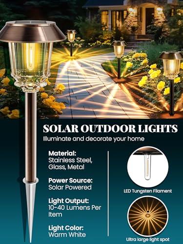 Solar Lights Outdoor Waterproof (4 Count)