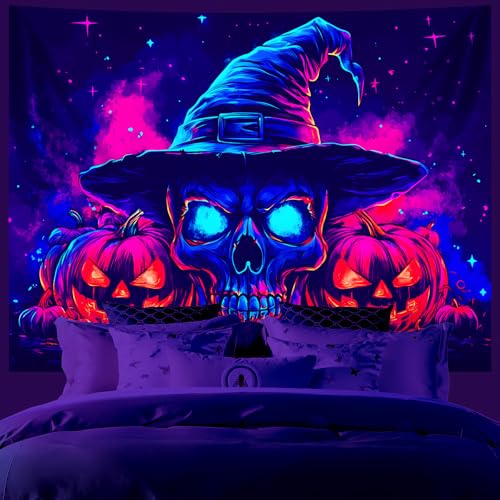 UV Reactive Halloween Tapestry