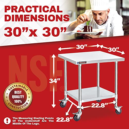 30x30 NSF Stainless Steel Cart (848 Ounce)