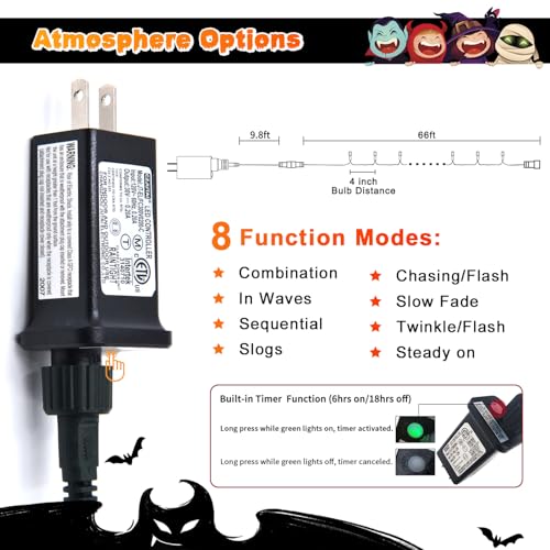 200LED Halloween Lights Outdoor