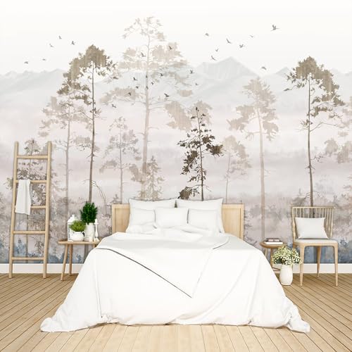 Abstract Forest wall Mural Peel and Stick Wallpaper for Bedroom Living Room