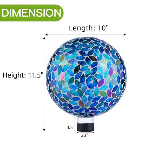 Mosaic Glass Gazing Ball