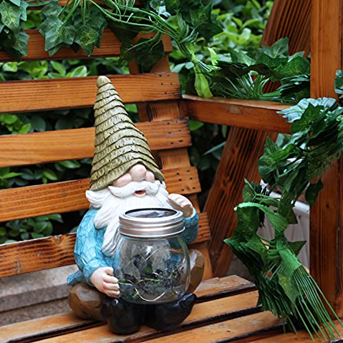 Solar Garden Gnome Statue