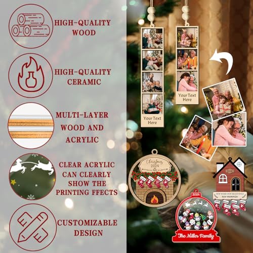 Personalized Christmas Ornaments with Names of 2