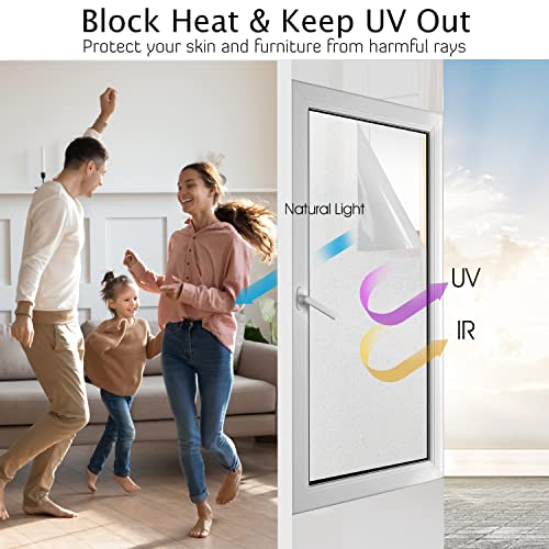 Frosted Glass Window Privacy Film (9.47 Sq Ft)
