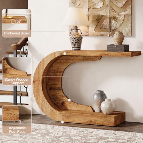 43.3" Mid Century Modern Console Table for Entryway