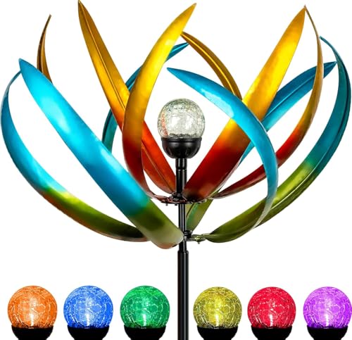 83" Large Solar Wind Spinner Outdoor