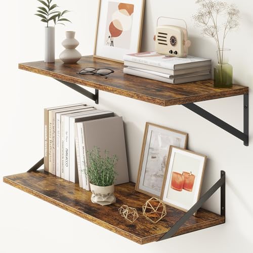 12 Inch Deep Floating Shelves (2 Count)