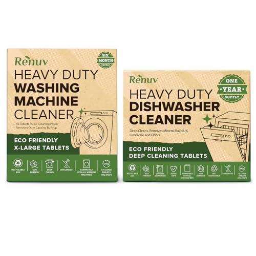 Washing Machine Cleaner + Dishwasher Cleaner Bundle (18 Count)