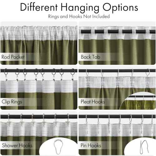Moss Green Velvet Pinch Pleat Blackout Curtains W52 X L90 Inches