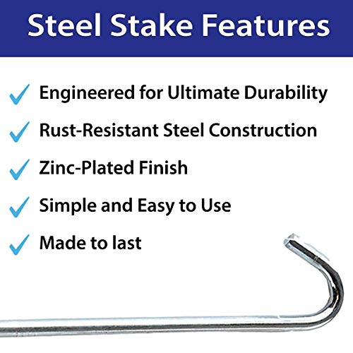 Steel Tent Hook Stakes (100 Count)