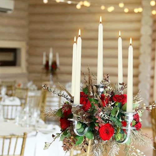 8 Pack Ivory Taper Candles 10 Inch Tall 3 (8 Count)