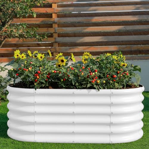 18“ Tall 4×2ft Galvanized Raised Garden Bed Kit
