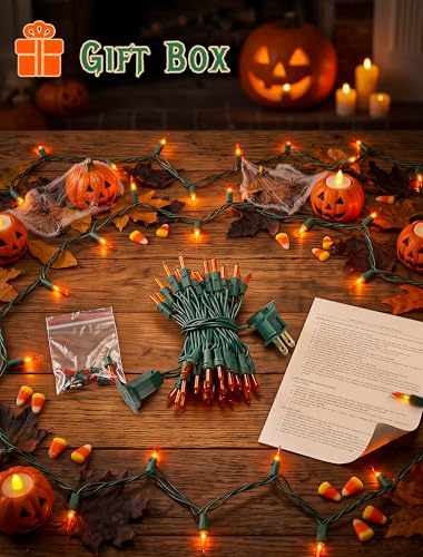 Orange Halloween Lights (13 Foot)