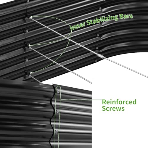 Galvanized Metal Raised Garden Bed Kit
