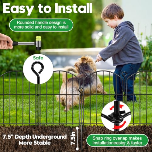 Decorative Garden Fence 17in (25 Foot)