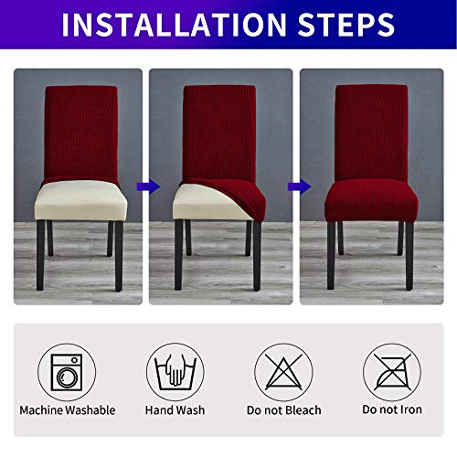 Stretch Chair Covers for Dining Room Set of 8