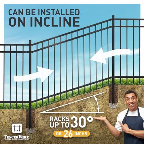 Pack of 5 Heavy Duty Flat Top Fence Barrier Panel (5 Count)