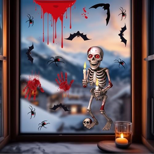 Halloween Window Clings Decorations (4 Count)