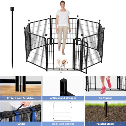 Tall Garden Fence with Gate (59.94 Sq Ft)