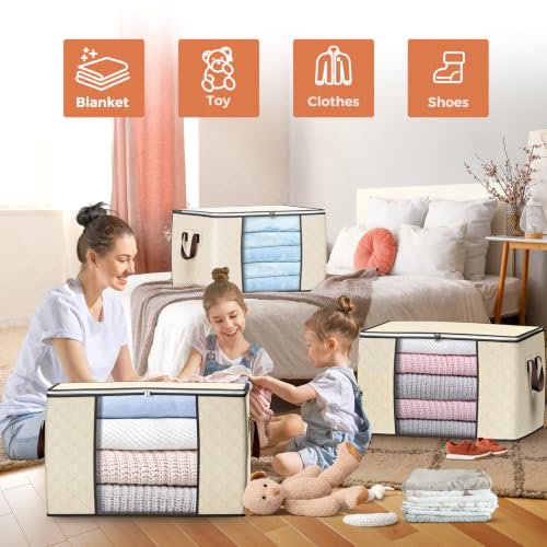 90L Large Storage Bags (6 Count)