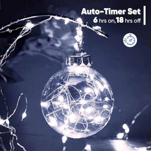 1 Pack 65.6 Ft. Battery Operated Outdoor String Lights with Remote & Timer