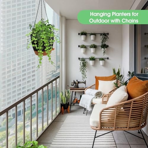 Hanging Planters for Indoor Outdoor Plants (2 Count)