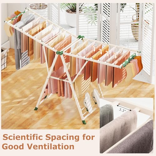 Foldable Metal Clothes Drying Rack
