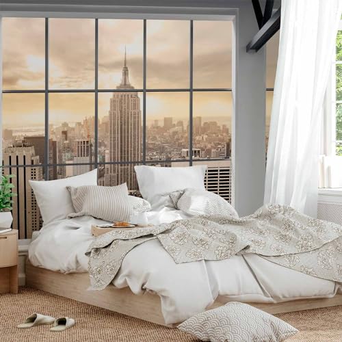 Peel and Stick Wallpaper Peel and Stick New York City 212x98 in (11 Count)