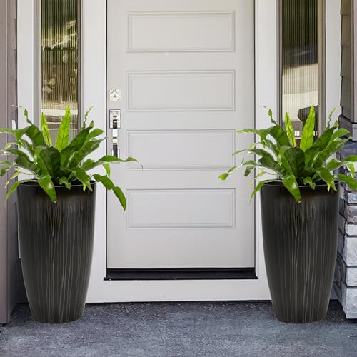 Garden 23.5" H. Large Plastic Planters (2 Count)