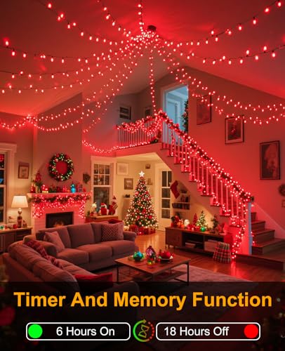 197FT 600 LED Christmas Lights Outdoor