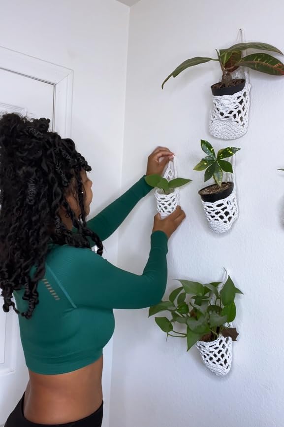 4 Pack Macrame Wall Plant Hanger for 6" & 4 in