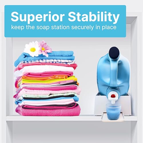 Liquid Laundry Detergent Dispenser Holder with Drip Tray