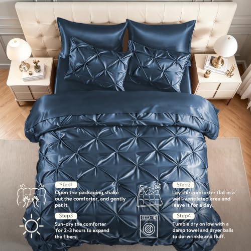 Satin King Size Comforter Set