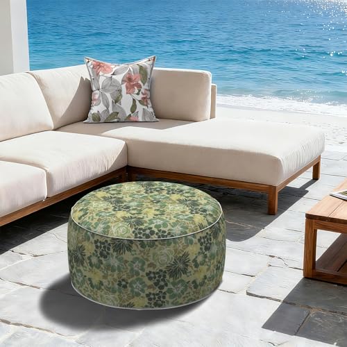 Inflatable Stool Ottoman Footrest with Handle