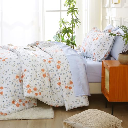 Orange Blossom Bed in a Bag Queen 7 Pieces