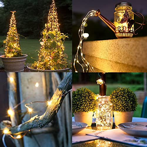 Warm White Solar String Lights Outdoor (2 Count)
