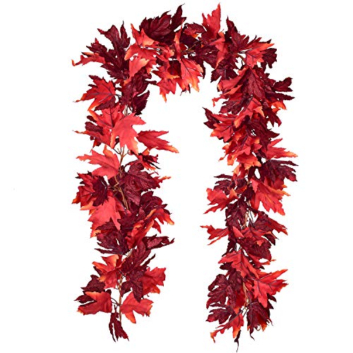2 Pack Fall Garland Maple Leaf