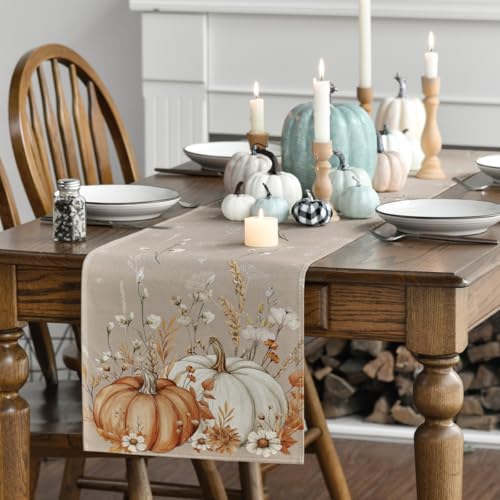 210 GSM Fall Table Runner Home Party Decor 13x60 Inch