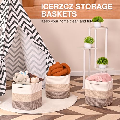 13 Inch Cube Closet Storage Bins (3 Count)