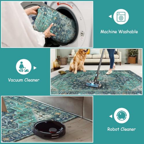 Ultra Thin Washable Round Rug