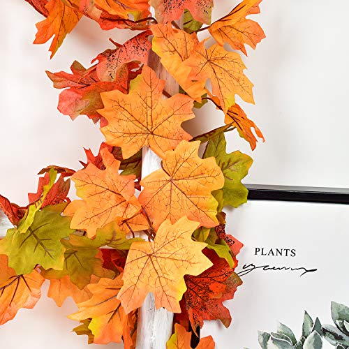 2 Pack Fall Garland Maple Leaf (11.8 Foot)