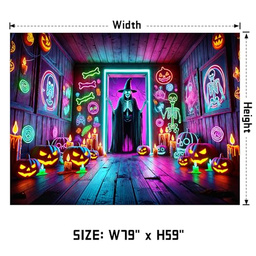 UV Reactive Halloween Tapestry