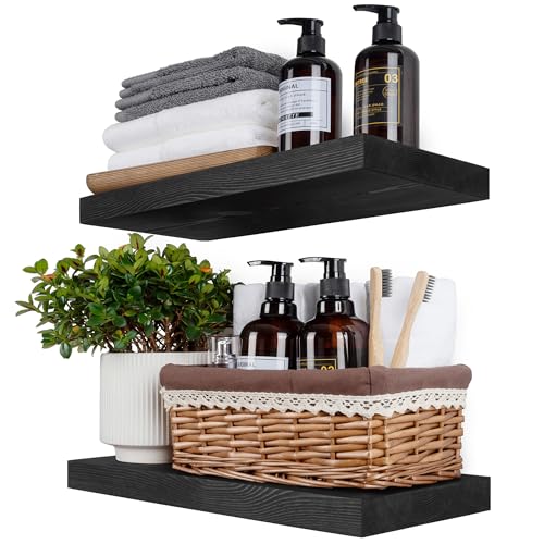 Wood Floating Shelves 18 inch (2 Count)